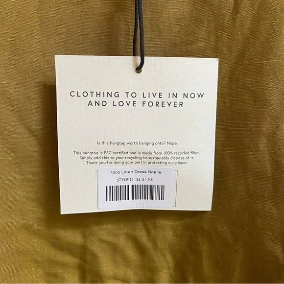 Tradlands Nico Dress | Dried Tobacco | XS - Picture 5 of 6